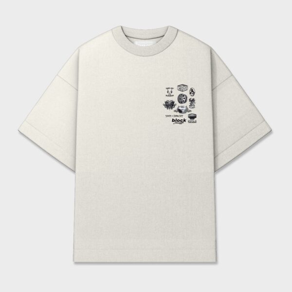 Camiseta Block x Take Off Sponsor Off White Tee