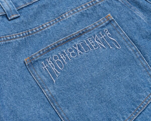 Bermuda Jeans Tropicalients Mid Blue Azul