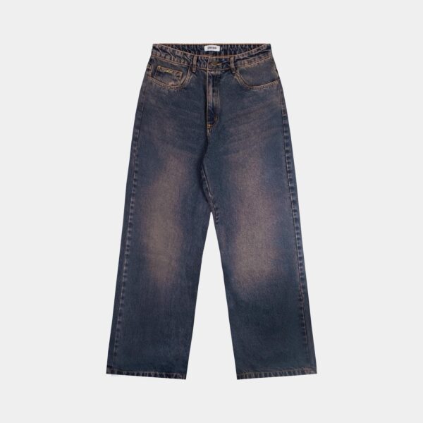 Calça Jeans Baggy Coroa (MARROM)