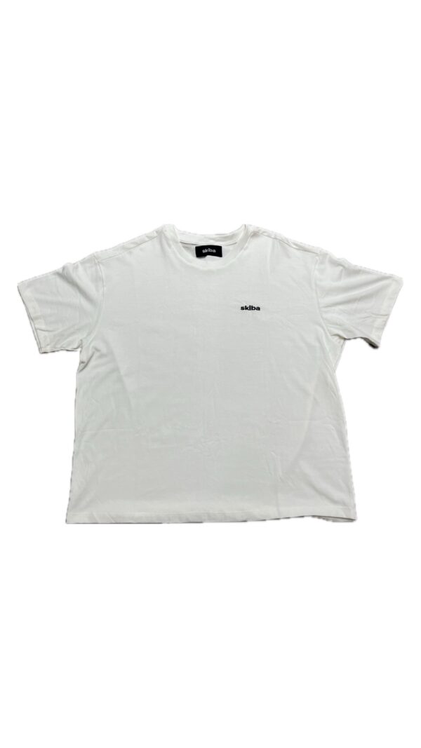 Camiseta Skiba Logo Oversized Branco