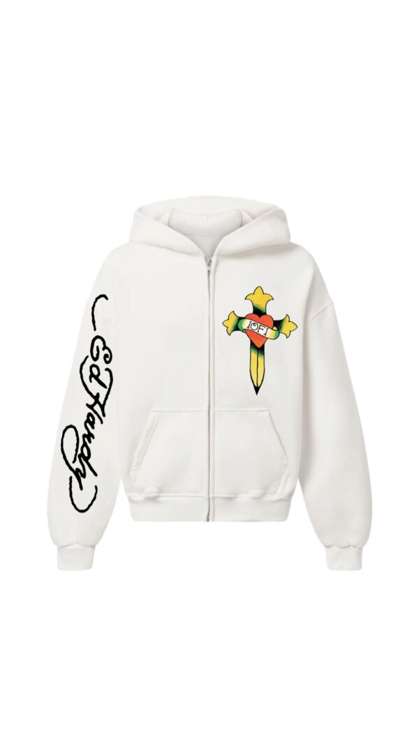 Moletom Zip Ed Hardy x 1of1 White
