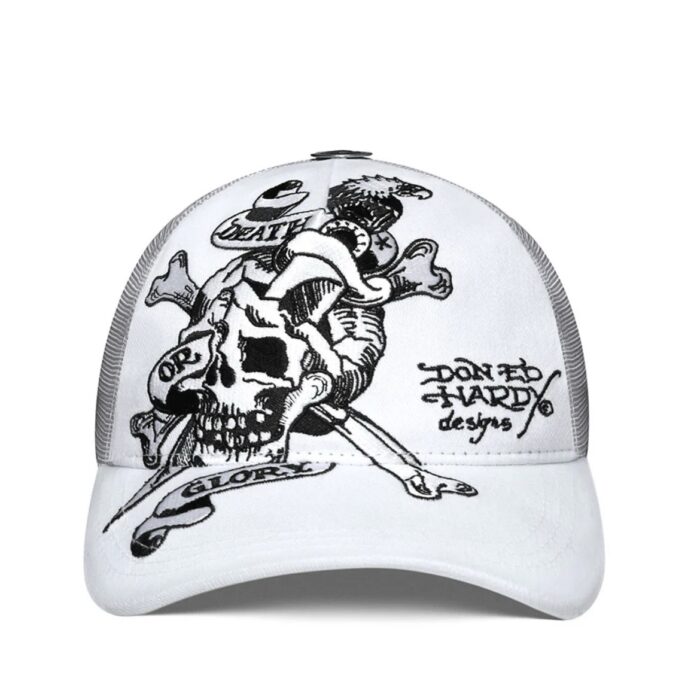 screenshot-8 Boné Ed Hardy Trucker Deathorglory White