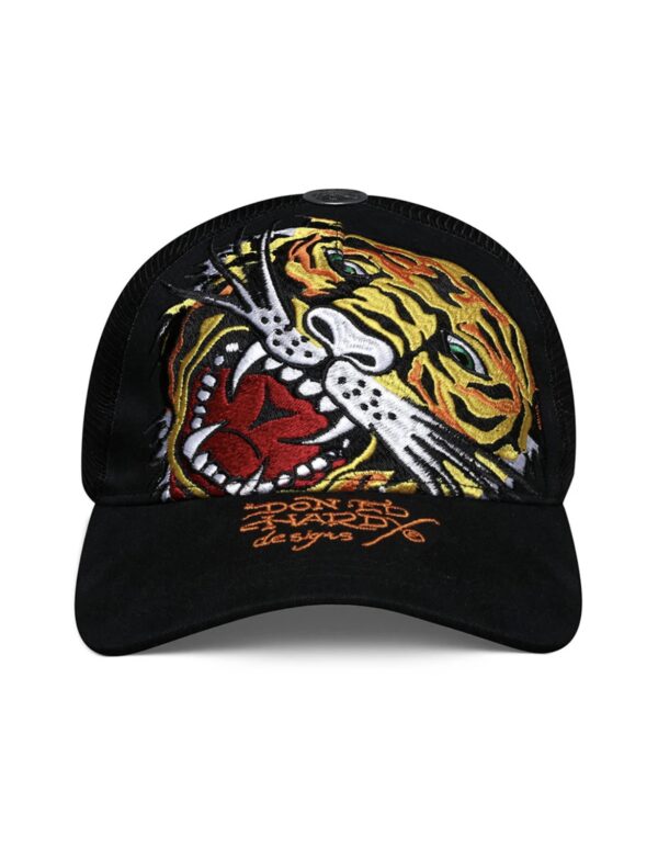 Boné Ed Hardy Trucker Tiger Open Mouth Black