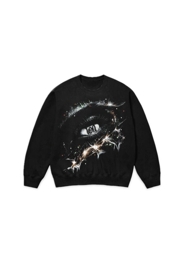 Moletom Exclusivist 1of1 Crewneck Real Eyes, Realize, Real Lies Preto
