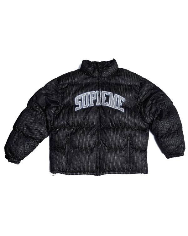 Jaqueta Supreme Mesh Jersey Puffer