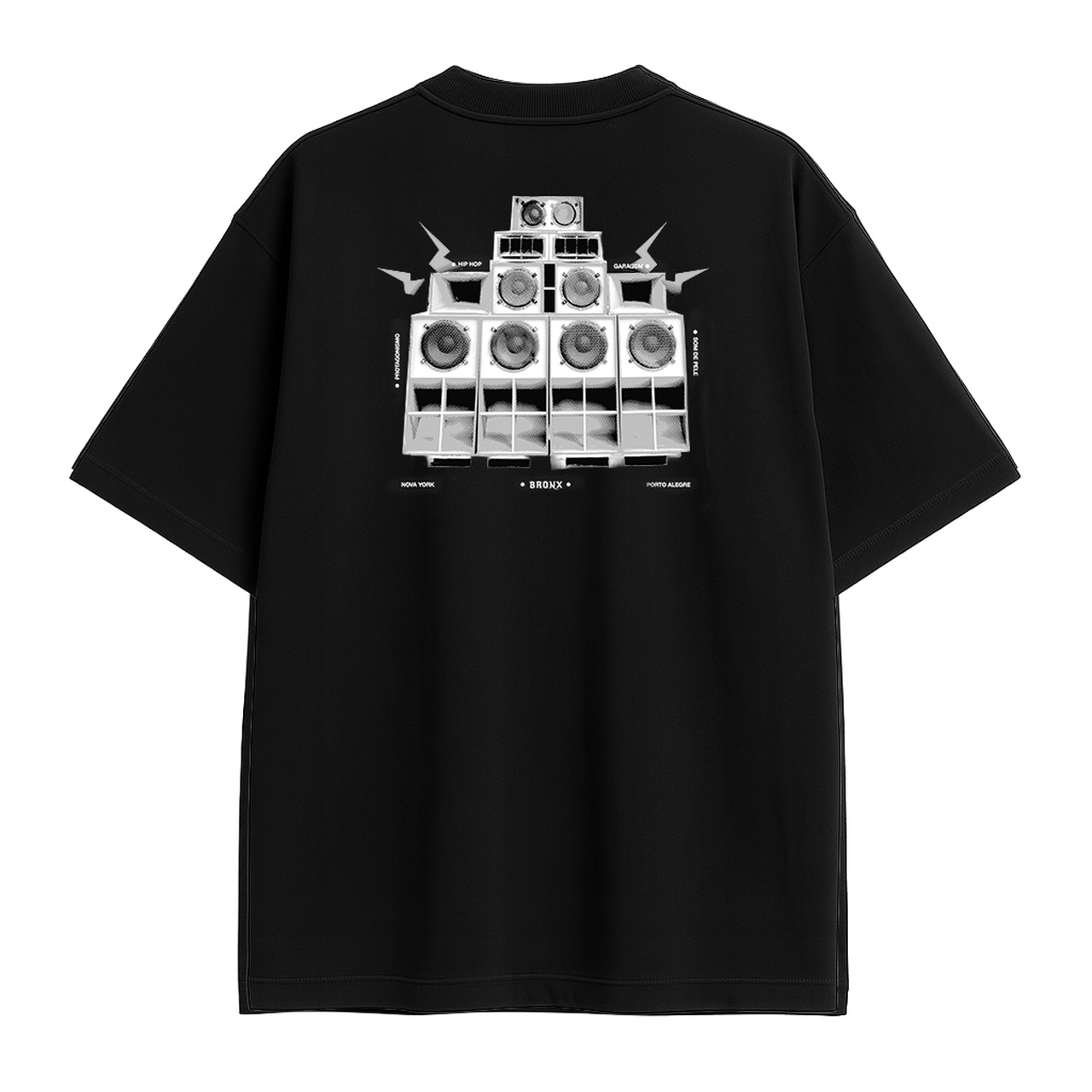 Camiseta O Bronx B Oversize Preta