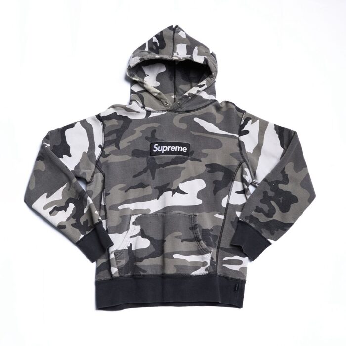 Moletom Supreme Snow Camo Box Logo Hoodie