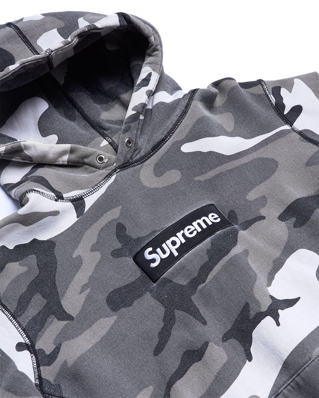 Moletom Supreme Snow Camo Box Logo Hoodie
