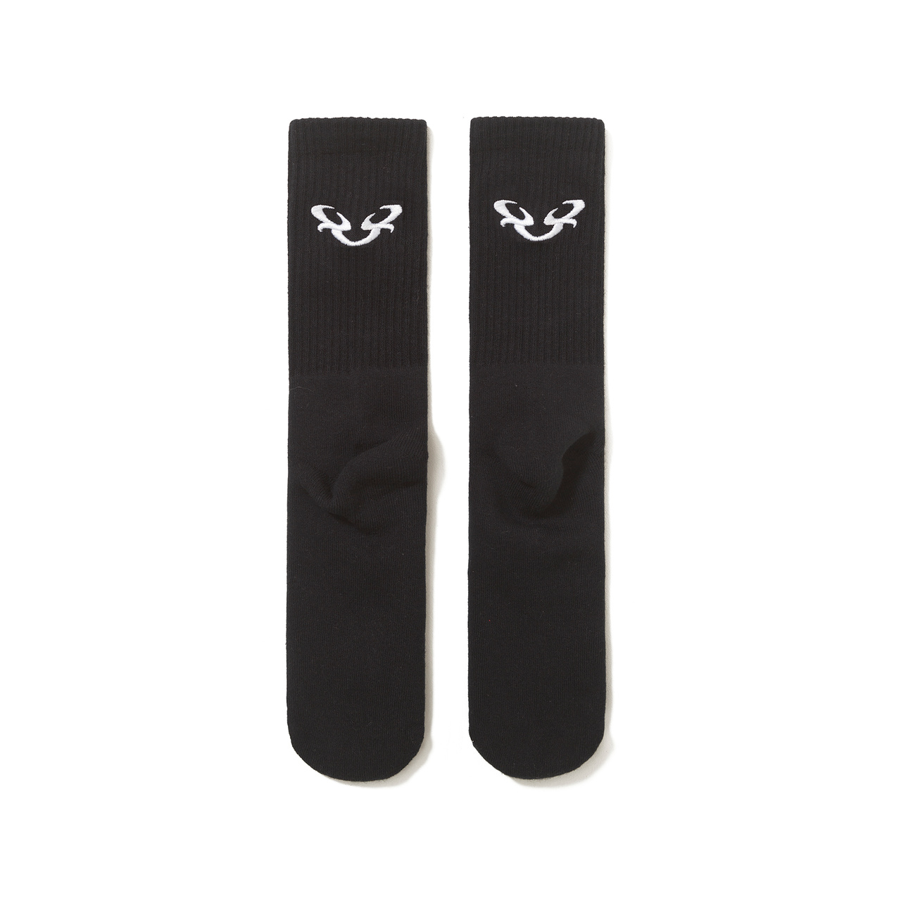 Meia Barra Crew B Reflexo Preta