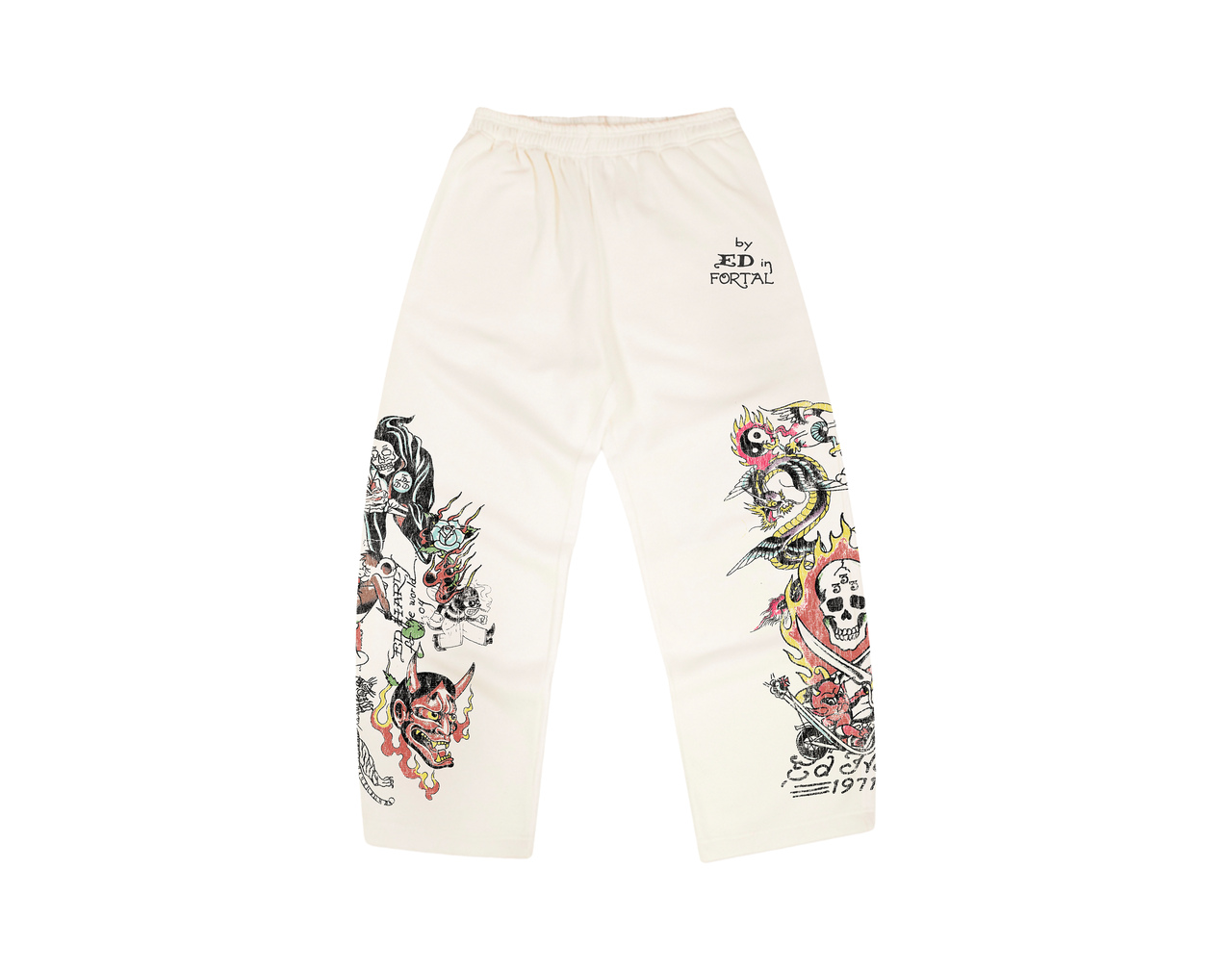 Calça Moletom Ed Hardy x Matuê “Fortal” Off White