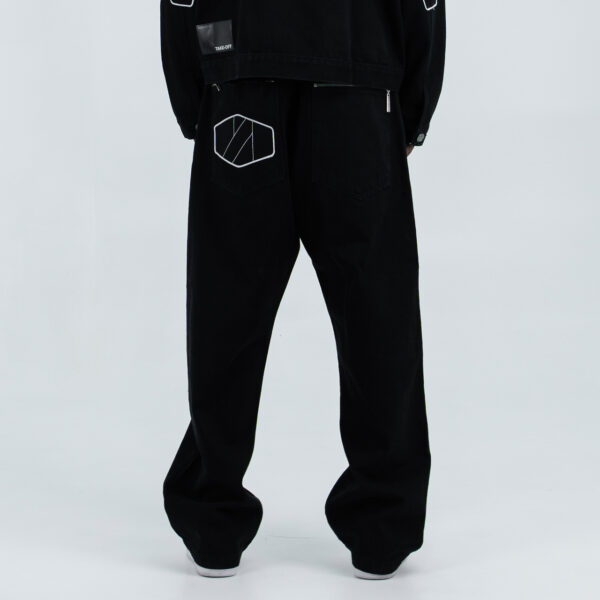 Calça Block x Take Off Truck Driver Loose Fit Preta