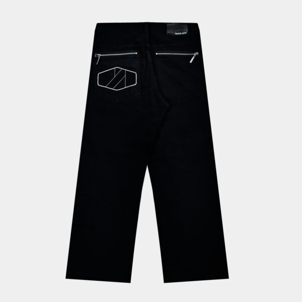 Calça Block x Take Off Truck Driver Loose Fit Preta
