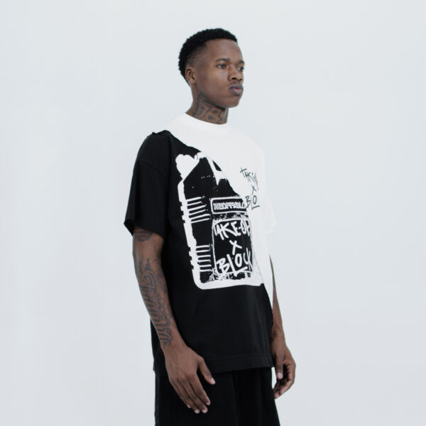 Camiseta Block x Take Off Slashed 50-50