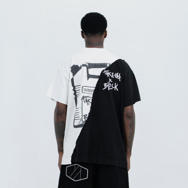 Camiseta Block x Take Off Slashed 50-50