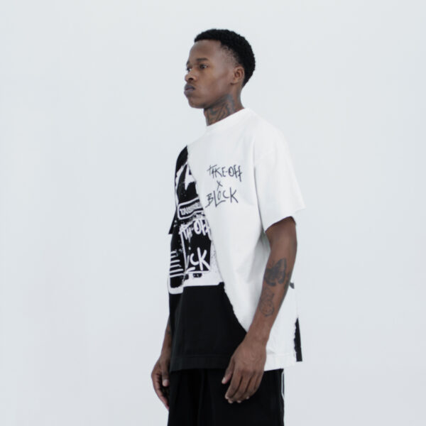 Camiseta Block x Take Off Slashed 50-50