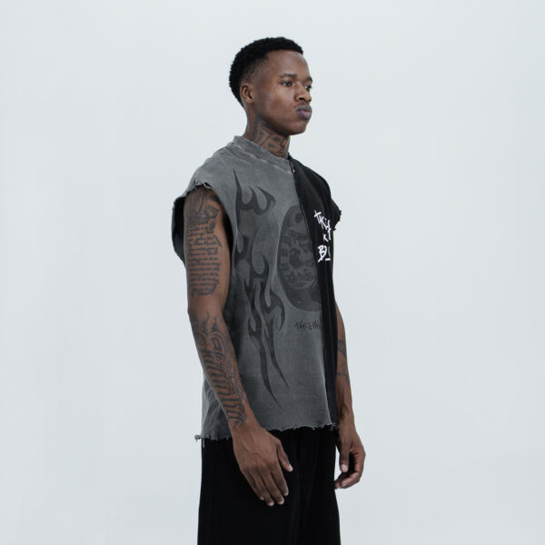 Regata Block x Take Off Slashing Form Cut Preto/Cinza