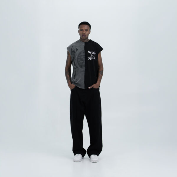 Regata Block x Take Off Slashing Form Cut Preto/Cinza