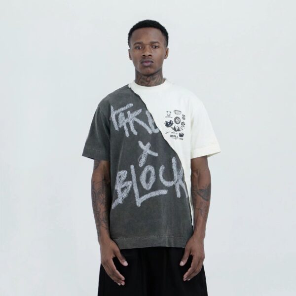 Camiseta  Block x Take Off Slashing Scripts Form