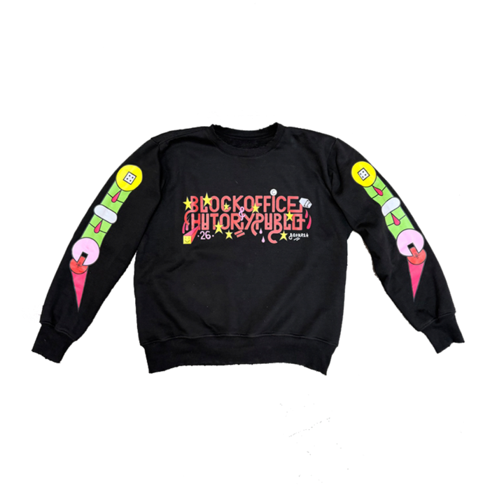Moletom Crewneck Hatory Pabllo x Block “Brutalzord” Preto