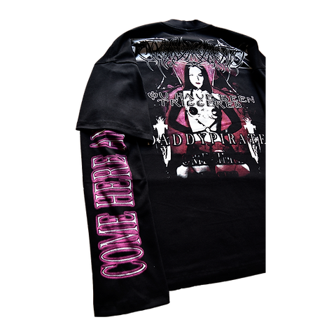 Camiseta Hard Jeans Santo Long Double Sleeve Daddypirate