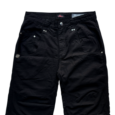 Calça Hard Jeans Santo Samael  Black (zipped Jorts)