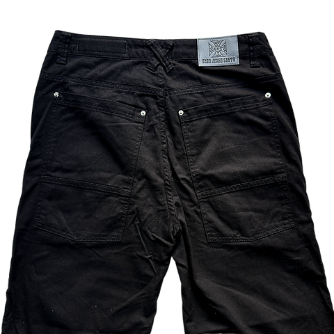 Calça Hard Jeans Santo Samael  Black (zipped Jorts)