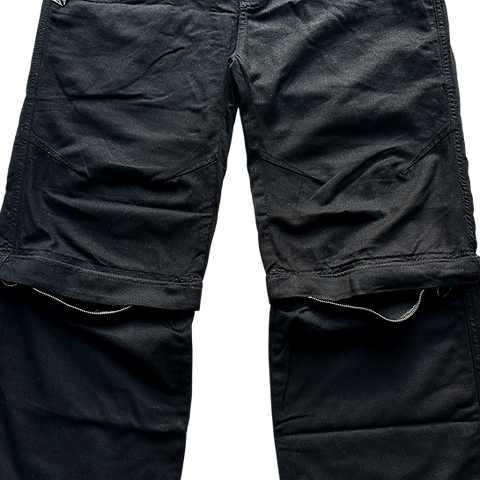 Calça Hard Jeans Santo Samael  Black (zipped Jorts)