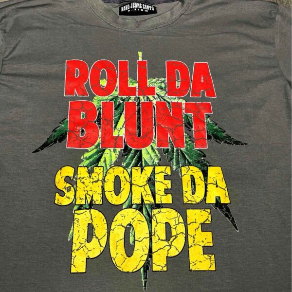 Camiseta Hard Jeans Santo Large Smoke da Pope