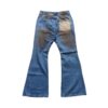 Calça Hard Jeans Santo Long Flare Dirty Jeans Azul Claro