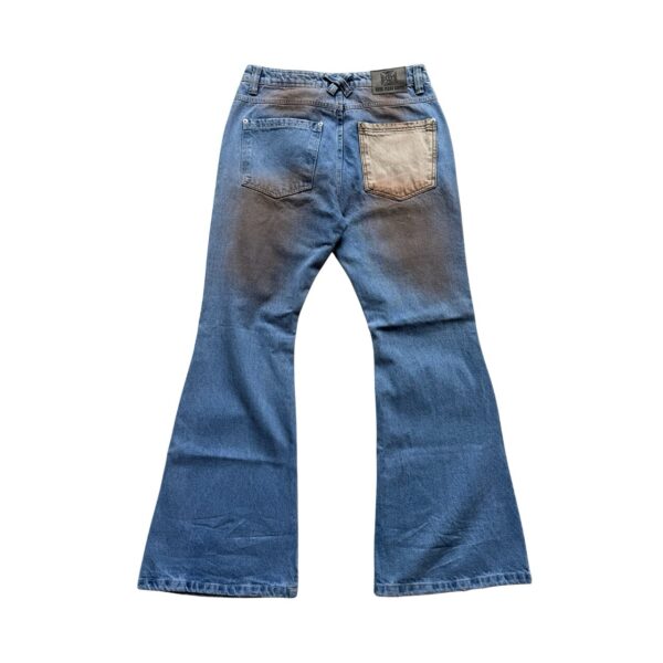 Calça Hard Jeans Santo Long Flare Dirty Jeans Azul Claro