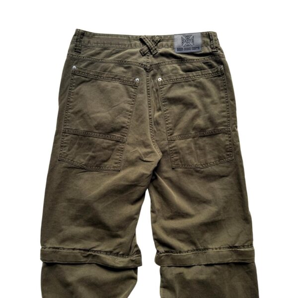 Calça Hard Jeans Santo Samael Pants Olive Green (Zipped Jorts)