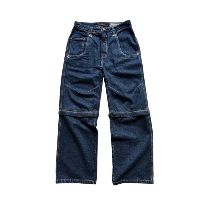 Calça Hard Jeans Santo  Samael Raw Ocre Jeans (Zipped Jorts)