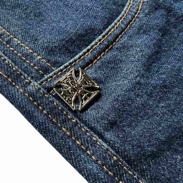 Calça Hard Jeans Santo  Samael Raw Ocre Jeans (Zipped Jorts)