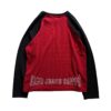 Camiseta Hard Jeans Santo Tricot Raglan XXX Dark Red