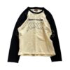 Camiseta Hard Jeans Santo Tricot Raglan XXX Vanilla
