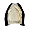 Camiseta Hard Jeans Santo Tricot Raglan XXX Vanilla