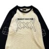 Camiseta Hard Jeans Santo Tricot Raglan XXX Vanilla