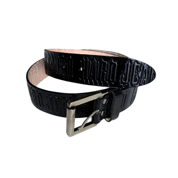 Cinto Hard Jeans Santo Western Leather Belt Black
