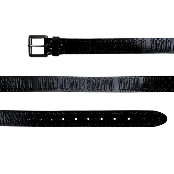 Cinto Hard Jeans Santo Western Leather Belt Black