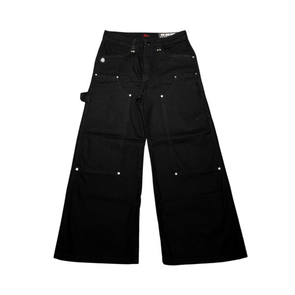Calça Hard Jeans Santo Wide Carpenter Black Jeans