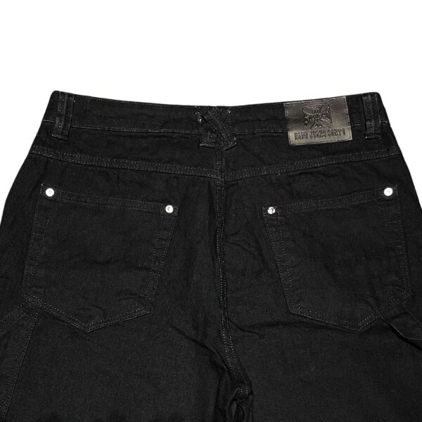 Calça Hard Jeans Santo Wide Carpenter Black Jeans