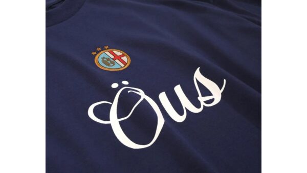 Camiseta Ous Longsleeve Jersey Escudo Azul Marinho