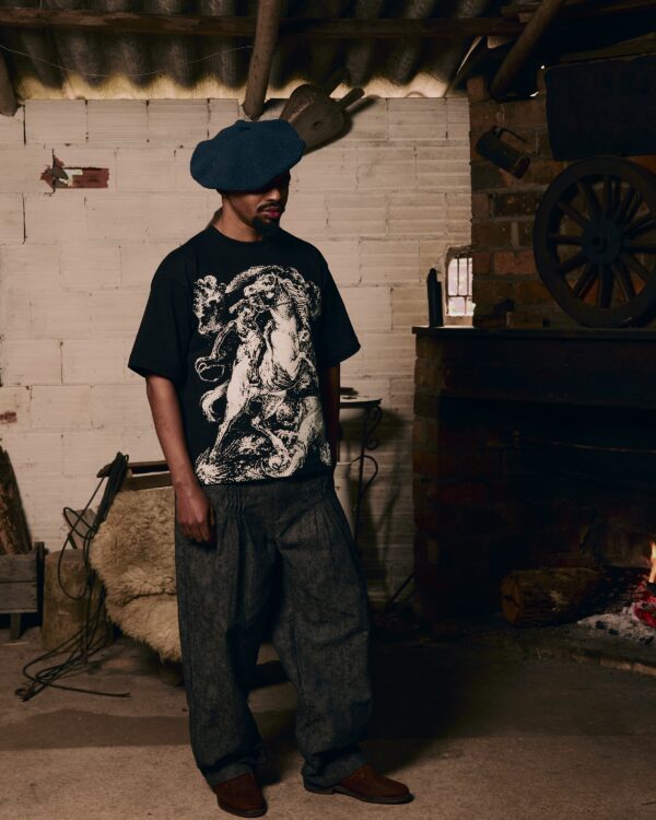 blockdown_-1 Camiseta Boxy Block x Down Jacquards Negrinho do Pastoreio Preta