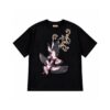Camiseta Boxy Block x Down Jacquards Os Sentinelas Preta