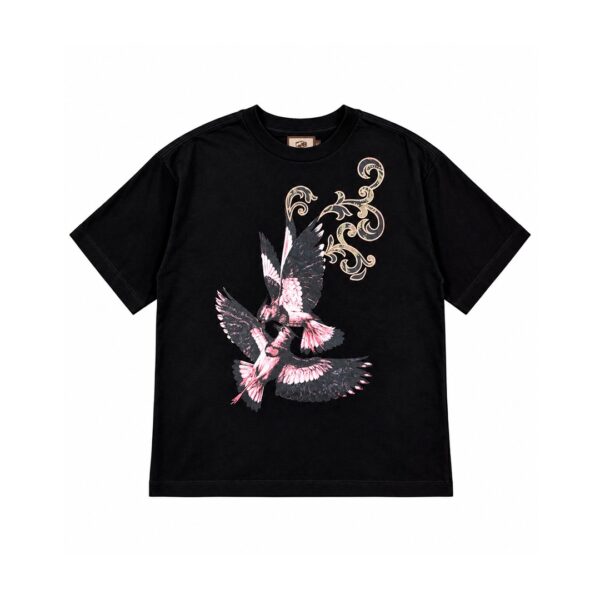 Camiseta Boxy Block x Down Jacquards Os Sentinelas Preta