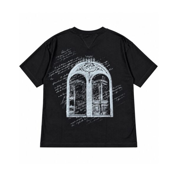 Camiseta Block x Down Jacquards Casarões Preta