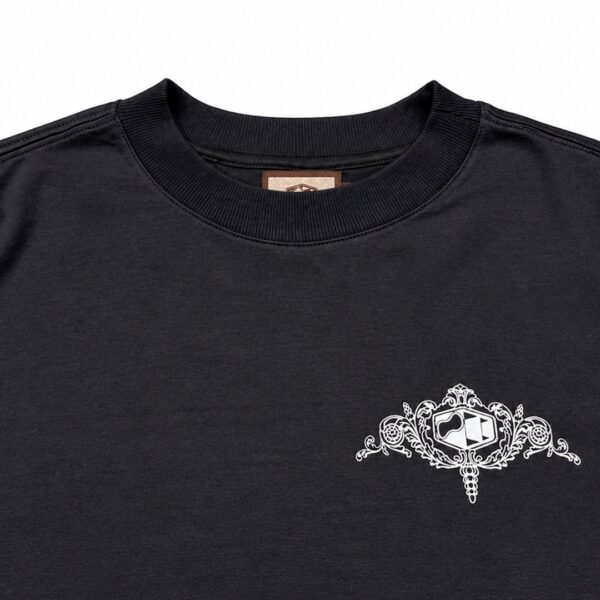 Camiseta Block x Down Jacquards Casarões Preta